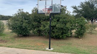 Installing an inground Spalding basketball goal  Part 2 [upl. by Isaak985]