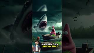 patrick sad crying afraid sharks scared him while fishing [upl. by Gnuh]