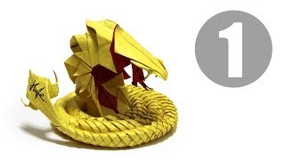 Part15  How to fold Origami Devil Cobra  Hell Cobra 摺紙魔鬼眼鏡蛇教學 [upl. by Kawasaki]