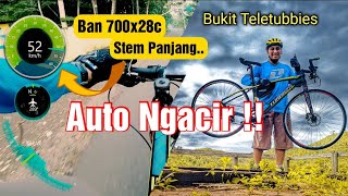 Review Upgrade Ban 700x28c dan Stem Toseek SCarbon 110mm  Sepeda Hybrid [upl. by Mastic202]