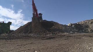 Concrete mountain near I264 Witchduck Road exit nearly gone [upl. by Arannahs984]