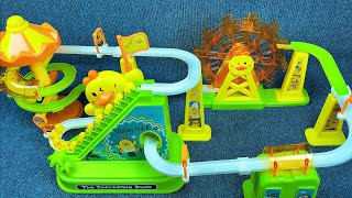 10 Minute Satisfaction Cute Cheering Duck Roller Coaster Unboxing Toy ASMR  Toy Review [upl. by Nauqaj458]