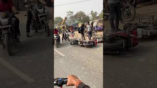 Chapra me din dhare accident hoiye rahchau😱youtubeshorts minivlog views trending funny [upl. by Anaiuq]