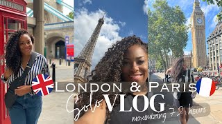 SOLO TRIP TO LONDON amp PARIS  TRAVEL VLOG LIA LAVON [upl. by Juta229]