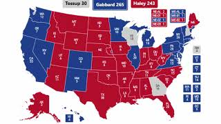 2024 Election Prediction  Tulsi Gabbard vs Nikki Haley [upl. by Inohtna363]