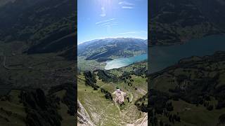 Wingsuit Exit at the Crack in Walenstadt shorts shortvideo wingsuit flying [upl. by Anelim374]