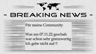 INFO Video Für Community November 071122 HD Deutsch [upl. by Booze]