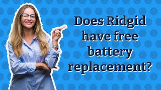 Does Ridgid have free battery replacement [upl. by Missie]