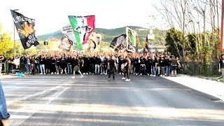 AscoliPisa corteo tifosi pre gara [upl. by Aneekat]