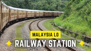 Malaysia railway station view in telugu vlog [upl. by Ahsiekel]