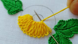 latest amp easy flower designbraid stitchhand embroideryembroidery designsdesigns [upl. by Kaela177]