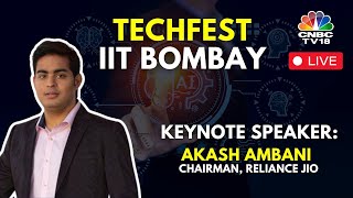 LIVE  Reliance Jio Chairman Akash Ambani At The IIT Bombay Techfest  N18L  CNBC TV18 [upl. by Jenesia]