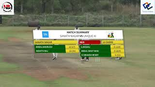 SANATH NAGAR VS UNIQUE XI [upl. by Labotsirc649]