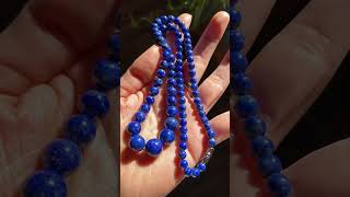 Lapis lazuli necklace length 50cm lapislazuli necklace kette jewellery schmuck fy kristal [upl. by Adirahs]