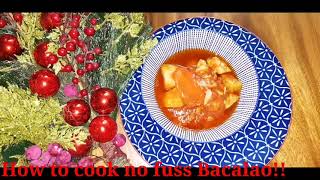 no fuss Easy Bacalao recipe dried Cod fish recipe [upl. by Leggett]