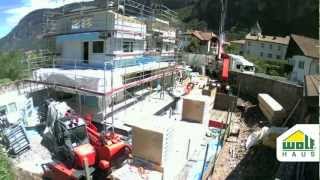 Timelapse casa prefabbricata in legno Wolf Haus  La casa che fa guadagnare in tempo record [upl. by Iarised]