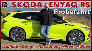 Skoda Enyaq RS iV 2022  Besser als 80X oder Coupé Test amp Probefahrt Reichweite Preis Daten Review [upl. by Yemarej]