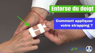 Comment faire un strapping des doigts suite à une entorse  TUTORIEL  Dr Sport [upl. by Ingalls219]