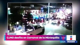 Captan a integrantes del CJNG en desfile de carnaval de Veracruz  Noticias con Yuriria Sierra [upl. by Asilav]