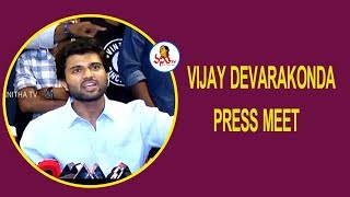 Vijay Devarakonda Press Meet Over Dear Comrade Movie Shooting  Vanitha TV [upl. by Jarrad]