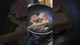 beef steak fry food cooking [upl. by Taryne884]