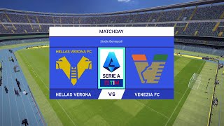 Hellas Verona vs Venezia Pes 2024 Prediction [upl. by Airtemak]