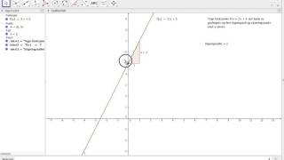 1P  Funksjoner  Stigningstall og skjæringspunkt med y aksen med GeoGebra [upl. by Yannodrahc565]