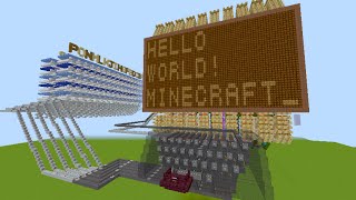 マイクラでワープロ作ってみた Minecraft Redstone Word Processor [upl. by Langelo712]