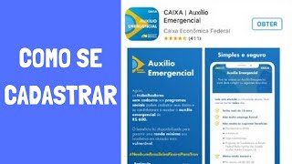 Auxílio emergencial  Cadastro passo a passo [upl. by Dorisa]