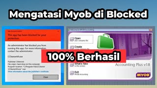 Cara Mengatasi MYOB yang di Blocked  MYOB blocked for your protection [upl. by Tally]