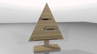 Steigerhouten Kerstboom Maken [upl. by Risan]