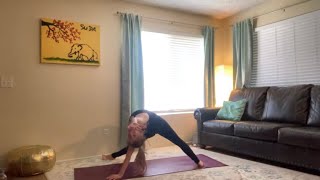 Fallen Triangle Vinyasa Power Yoga Flow 60mins [upl. by Dumm]