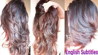 3 Step DIY Deep Layer Cut At Home  How To Trim HairCut In Hindi  AlwaysPrettyUseful [upl. by Hogue]