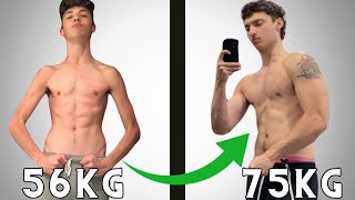 Realistic Gym Transformation  Skinny to Built [upl. by Nagel572]