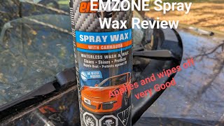 EMZONE Spray wax Review [upl. by Nyleaj]