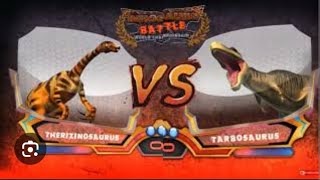 Tarbosaurus vs therizinosaurus rough simulation Dwbc s2 finals [upl. by Rimidalb]