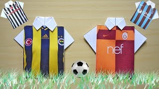 Kağıttan Orjinal Taraftar Forması Nasıl Yapılır  ORIGAMİ [upl. by Marthe]