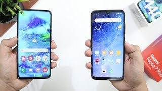 Samsung Galaxy M40 Vs Redmi Note 7 Pro SpeedTest ComparisonSnapdragon 675 Battle [upl. by Kimber19]