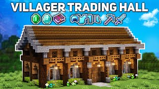 Minecraft Villager Trading Hall Tutorial how to build [upl. by Dodge227]