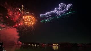 The Woodlands Texas 50th Anniversary Fireworks and Drone Celebration Oct 19 2024 [upl. by Brey]