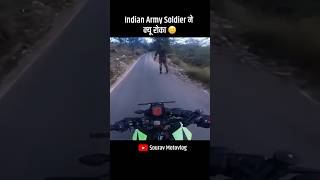 Indian Army Soldier Ne Kyu Roka Muja 🙂 Moto Vlogs In Uttarakhand 🏍️  Sukhchain Deshwal  shorts [upl. by Tova]