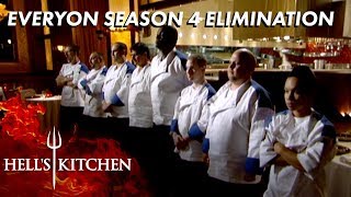 Every Season 4 Elimination On Hells Kitchen [upl. by Nicki]