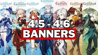 UPDATE VERSION 45  46 BANNERS ROADMAP  Genshin Impact [upl. by Chico]