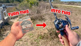 How To Spool A Baitcaster With Braided Fishing Line [upl. by Vorfeld413]