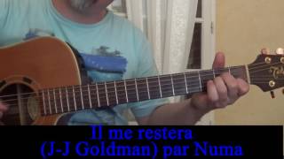 Il me restera JeanJacques Goldman reprise guitare voix 1987 [upl. by Acisseg]