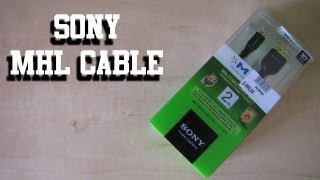 Sony MHL cable [upl. by Olnek]