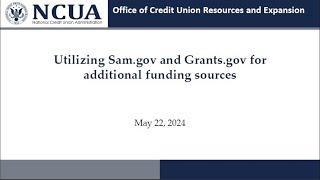 Utilizing SAM gov and Grants gov for additional funding sources [upl. by Schick]