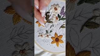 Basic embroidery stitches embroidery handembroidery handmade stitch art needle flowers craft [upl. by Aseram]