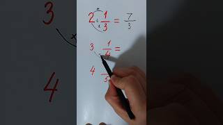 Turning Mixed Number Into Improper Fraction [upl. by Wiggins74]