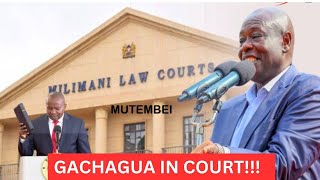 Live  Gachagua Impeachment Case in Court to Stop DP Kithure Kindiki Swearing in2PM Sitting [upl. by Alverson70]